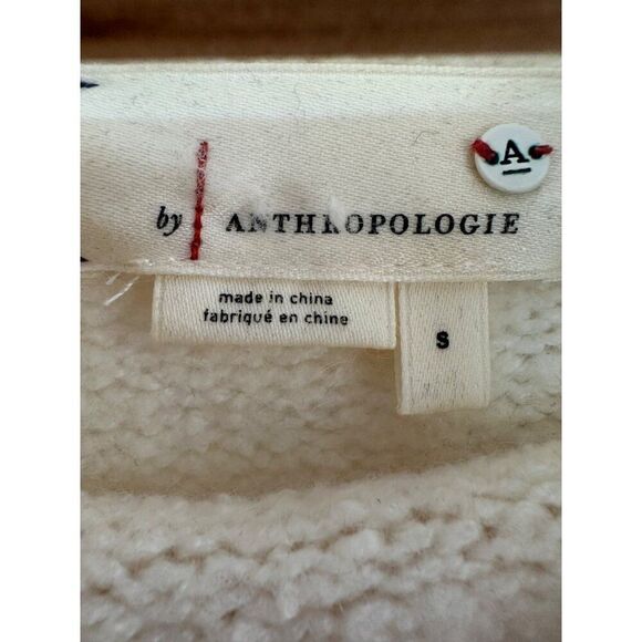 Anthropologie Elana Striped Tunic Sweater Size Small Pockets Cozy - Picture 7 of 8